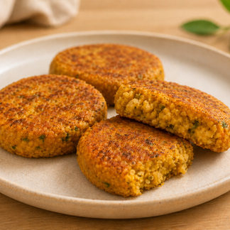 MEDALLONES VEGGIE DE GARBANZO Y CALABAZA (2u)