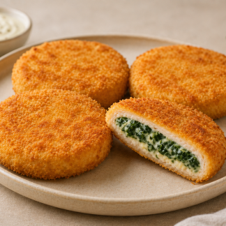 MEDALLÓN DE POLLO CON CREMA DE ESPINACA (2kg)