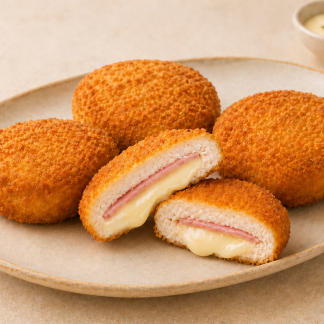 MEDALLONES DE POLLO CON JAMÓN Y QUESO (2kg)
