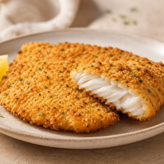 MILANESA DE MERLUZA CROCANTE CON FINAS HIERBAS (500gr)