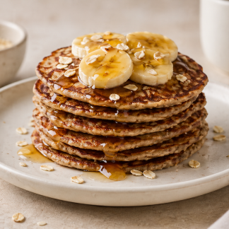 PANCAKES PROTEICOS DE AVENA Y BANANA (4u)