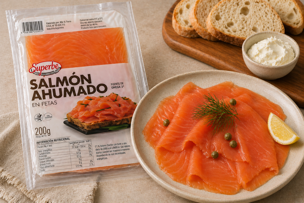 SOBRE DE SALMÓN AHUMADO SUPERBE (200gr)