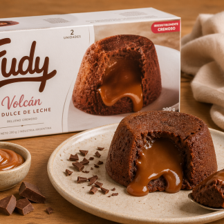 VOLCÁN DE DULCE DE LECHE FUDY (2u)