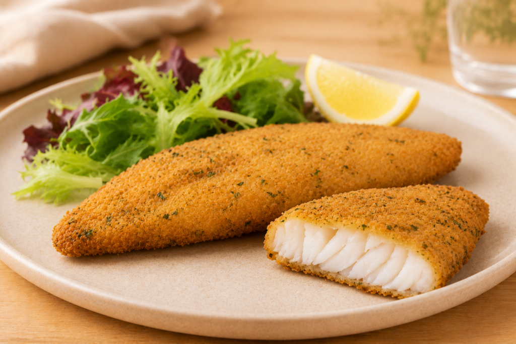 MILANESA DE MERLUZA CROCANTE CON FINAS HIERBAS (1kg)